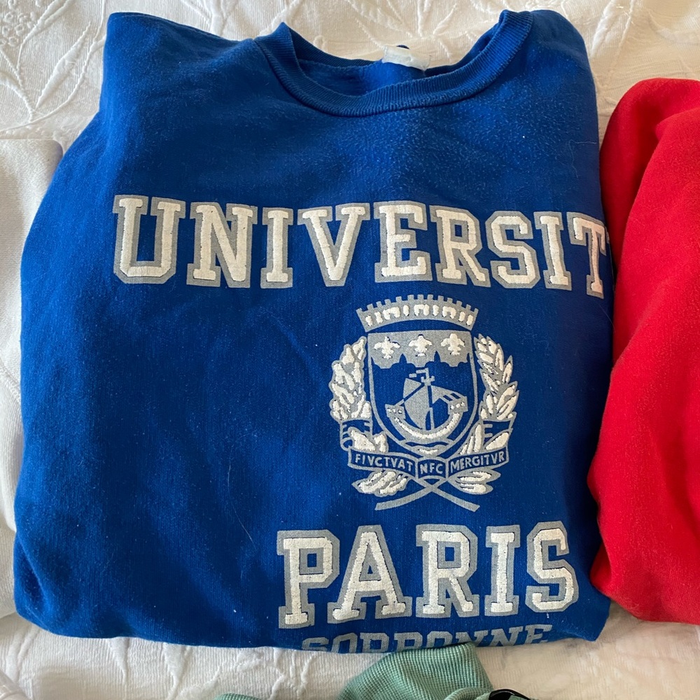 UNIVERSITY OF PARIS CREW NECK SWEATSHIRT